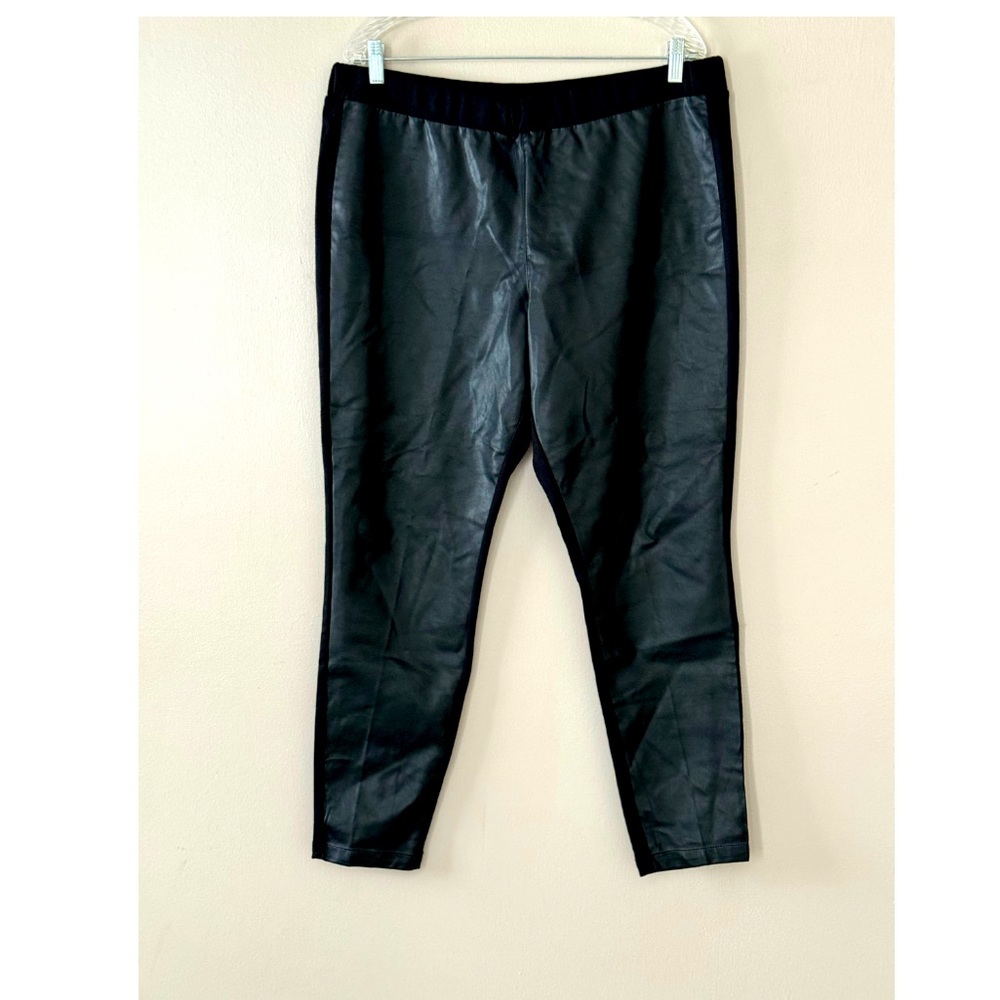 Mossimo Faux Leather Pants Size XXL🦋Women’s Casual Sportswear Hybrid Black